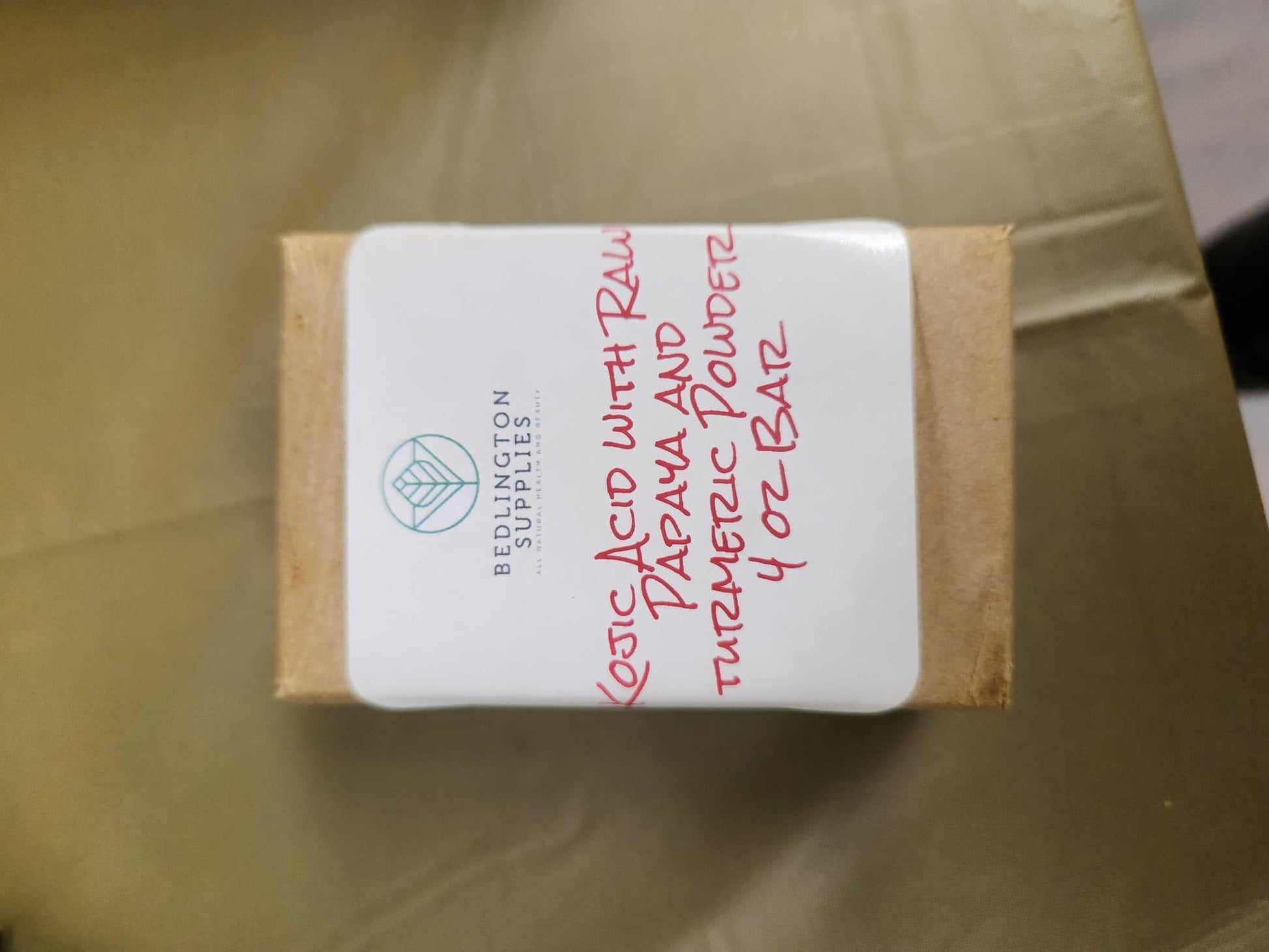 Kojic Acid Soap Bar with Papaya and Turmeric Powder 4oz for bright and youthful skin