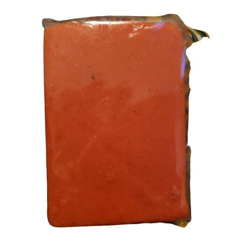 Brightening natural carrot soap bar for skin care, helping to reduce dark spots and enhance radiance.