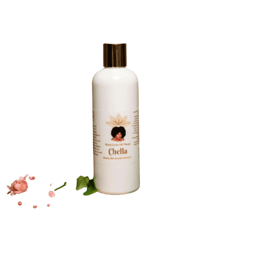 Chella Haitian Hair Growth Conditioner bottle with natural ingredients for vibrant, healthy hair and scalp rejuvenation.