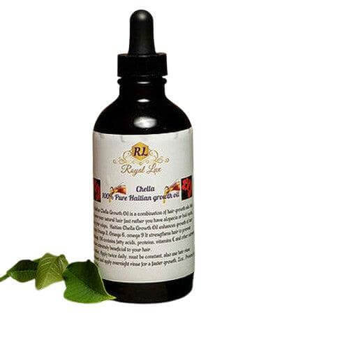 Chella Haitian Hair Growth Oil bottle for natural hair growth, effective for alopecia and bald spots.
