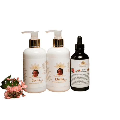 Princess Starter Kit 3 Piece with shampoo and oil for kids' hair, promoting healthy growth and gentle cleansing.