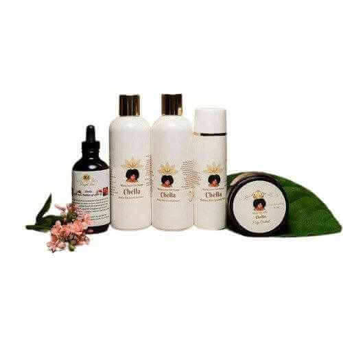 Royal Luxs Growth Set featuring four hair care products designed for nourishing and enhancing hair growth.