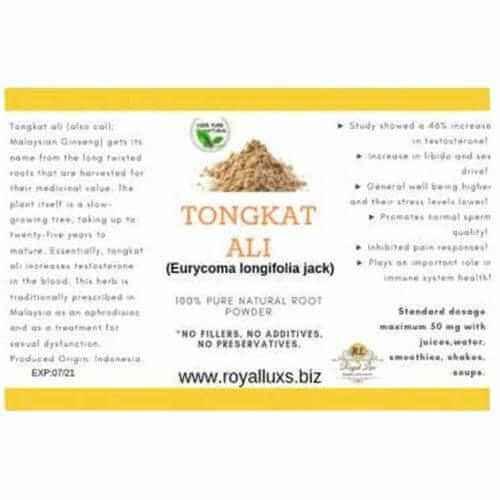 Tong kat Ali 30gm longifolia jack ,Very Potent, 100% Fresh, and Pure, - RoyalLuxsLLC
