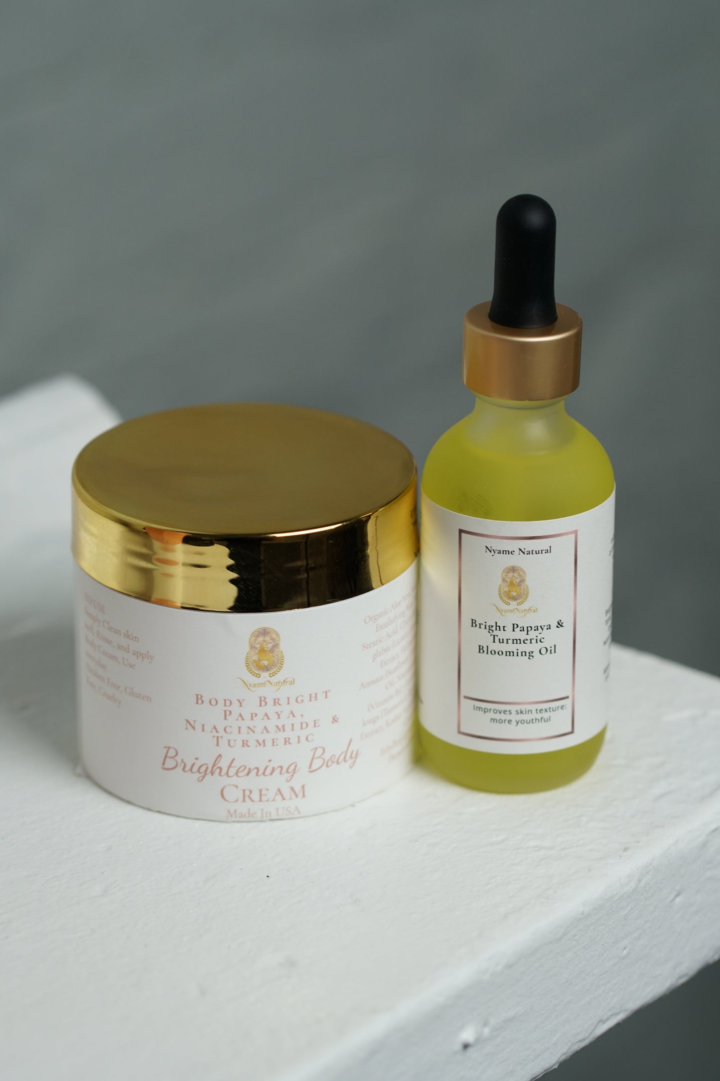 Face Oil & Cream Bright Papaya & Turmeric Blooming