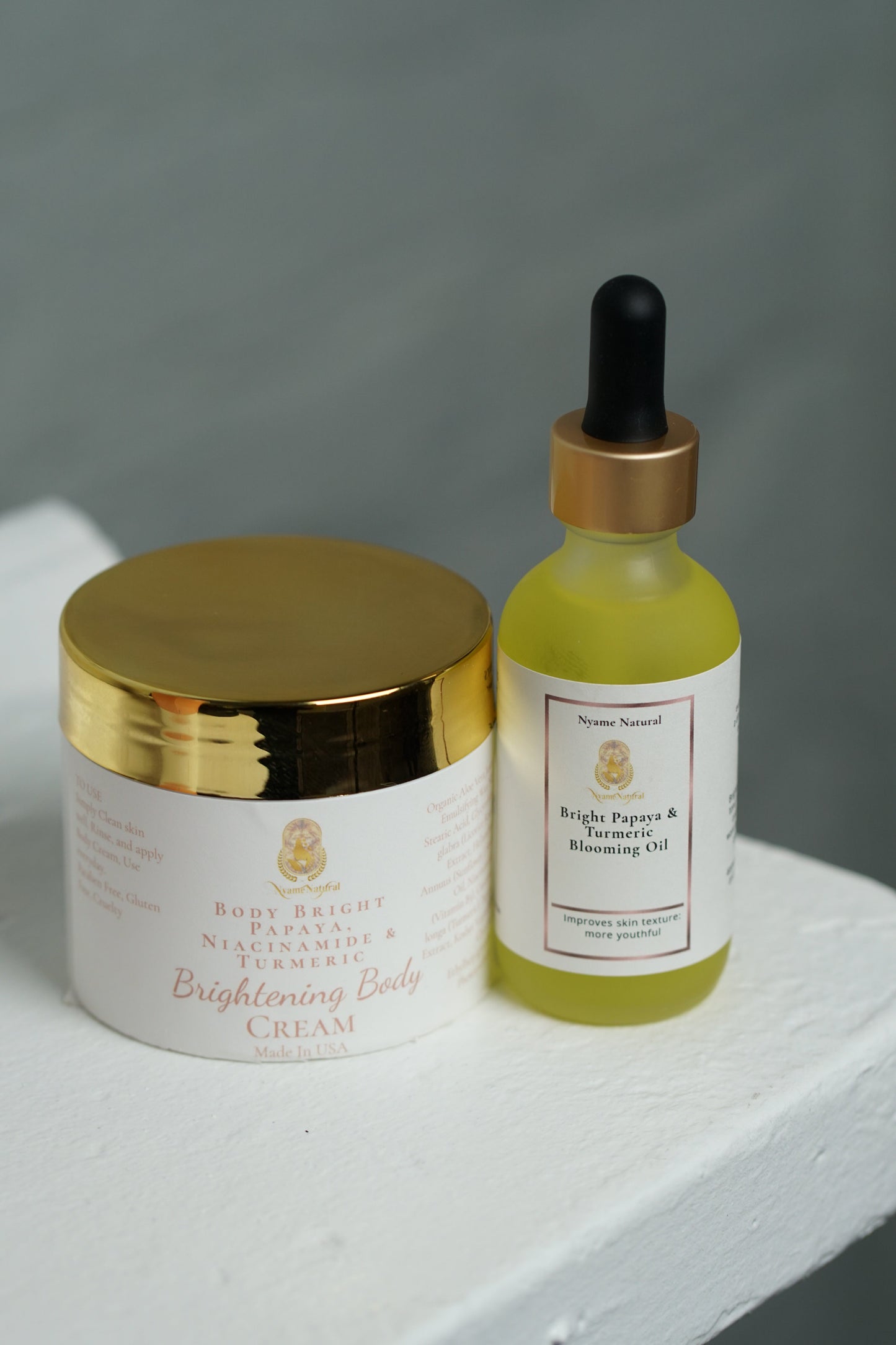 Face Oil & Cream Bright Papaya & Turmeric Blooming