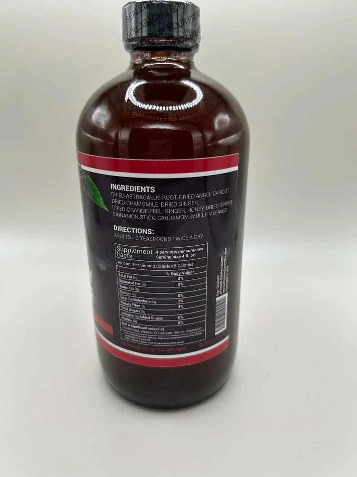 Elderberry Immunity Booster product back label showing ingredients and directions for use.