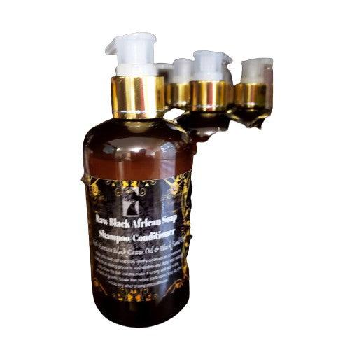 RAW AFRICAN BLACK SOAP HAIR TREATMENT SHAMPOO/CONDITIONING - RoyalLuxsLLC